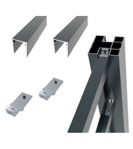 BOSTON ALU U-LIJST START/TOP L175CM 25X30MM