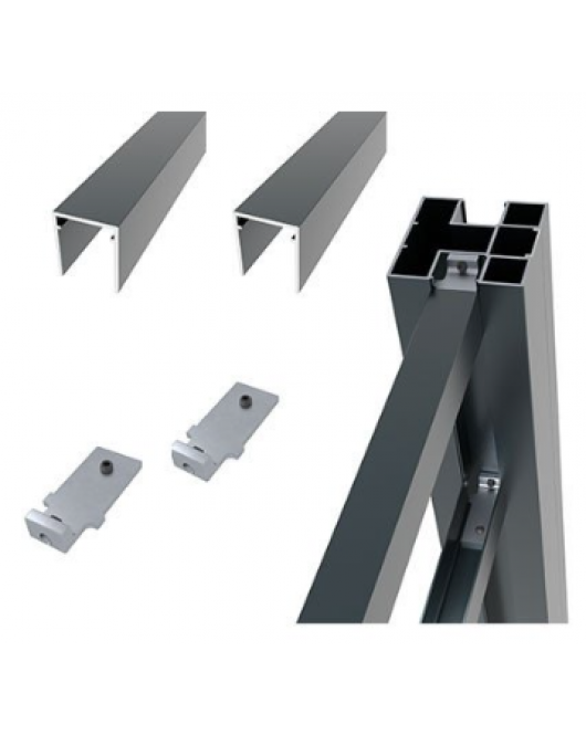 BOSTON ALU U-LIJST START/TOP L175CM 25X30MM