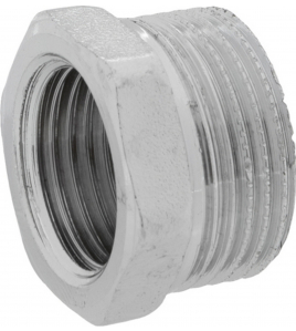 SV DRAAD RECHT VERLOOP 3/4&quot;M X 1/2&quot;F CHROOM