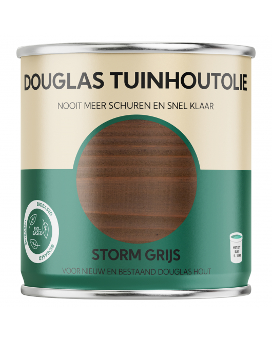 HERMADIX DOUGLAS TUINHOUTOLIE STORM GRIJS - 0.75 LTR