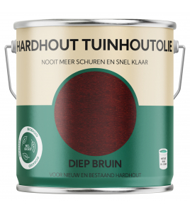 HERMADIX HARDHOUT TUINHOUTOLIE DIEP BRUIN - 2.5 LTR