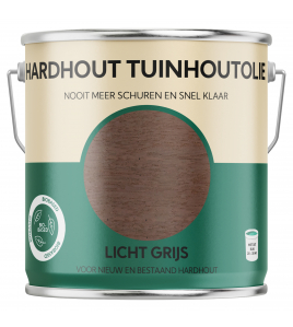 HERMADIX HARDHOUT TUINHOUTOLIE LICHT GRIJS - 2.5 LTR