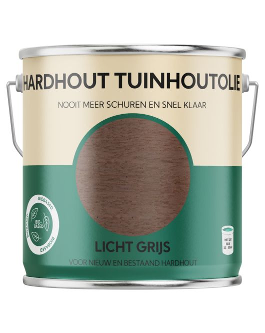 HERMADIX HARDHOUT TUINHOUTOLIE LICHT GRIJS - 2.5 LTR HERMADIX HARDHOUT TUINHOUTOLIE LICHT GRIJS - 2.5 LTR
