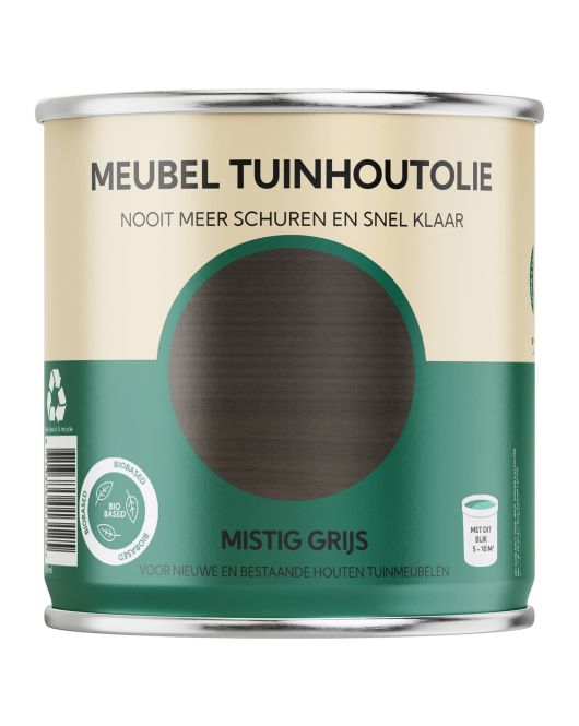 HERMADIX MEUBEL TUINHOUTOLIE MISTIG GRIJS - 0.75 LTR HERMADIX MEUBEL TUINHOUTOLIE MISTIG GRIJS - 0.75 LTR