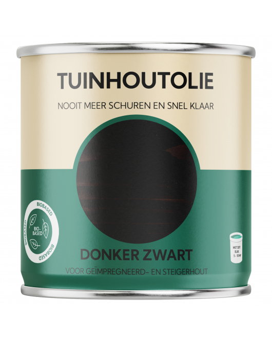 HERMADIX TUINHOUTOLIE DONKER ZWART - 0.75 LTR