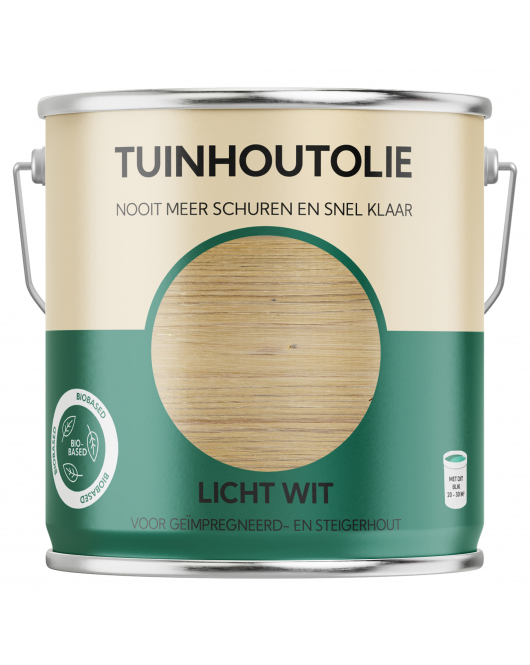 HERMADIX TUINHOUTOLIE LICHT WIT - 2.5 LTR