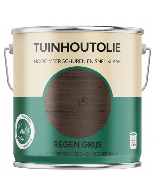 HERMADIX TUINHOUTOLIE REGEN GRIJS - 2.5 LTR