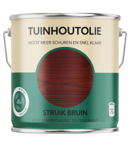 HERMADIX TUINHOUTOLIE STRUIK BRUIN - 2.5 LTR