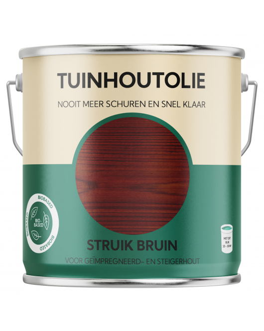 HERMADIX TUINHOUTOLIE STRUIK BRUIN - 2.5 LTR