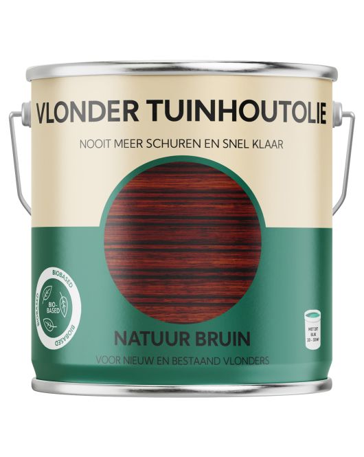 HERMADIX VLONDER TUINHOUTOLIE NATUUR BRUIN - 2.5 LTR