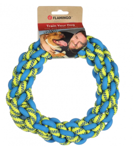 HS TOFLA RING BLAUW/GEEL S 17X17X5CM