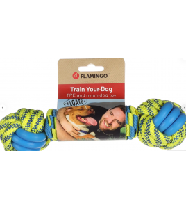 HS TOFLA KNOOPBEEN BLAUW/GEEL 28X7,3X7,3CM