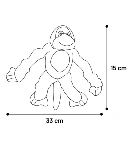 HS PLUCHE GORILLA 33X15X8,5CM HS PLUCHE GORILLA 33X15X8,5CM