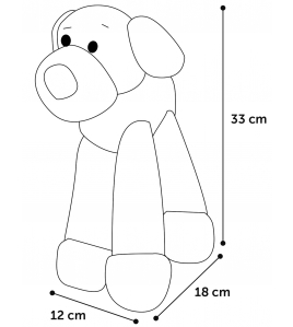 HS HOND BLONDY BRUIN 33CM HS HOND BLONDY BRUIN 33CM