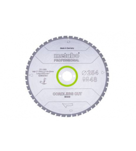 METABO CIRKELZAAGBLAD CORDLESSCUTPROF 254X30 48 WZ 5&deg;NEG