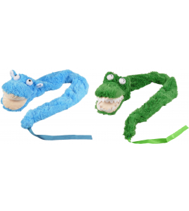 HS WAWEL PLUCHE HANDPOP GROEN/BLAUW 110CM ASSORTIMENT HS WAWEL PLUCHE HANDPOP GROEN/BLAUW 110CM ASSORTIMENT