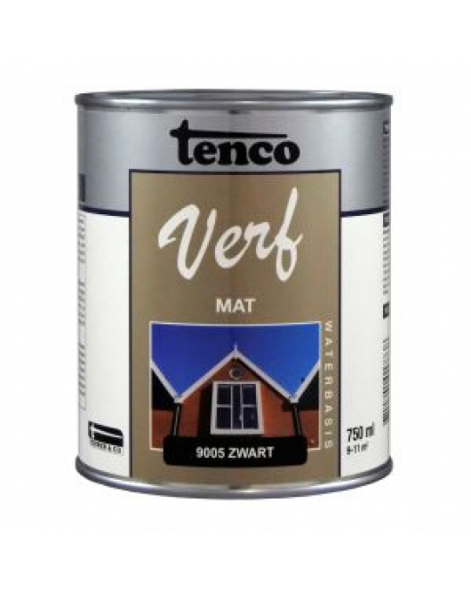 TENCOVERF WB ZWART MAT 0,75L