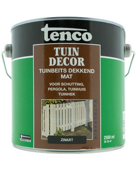 TENCO TUINDECOR ZWART MAT 2,5L TENCO TUINDECOR ZWART MAT 2,5L