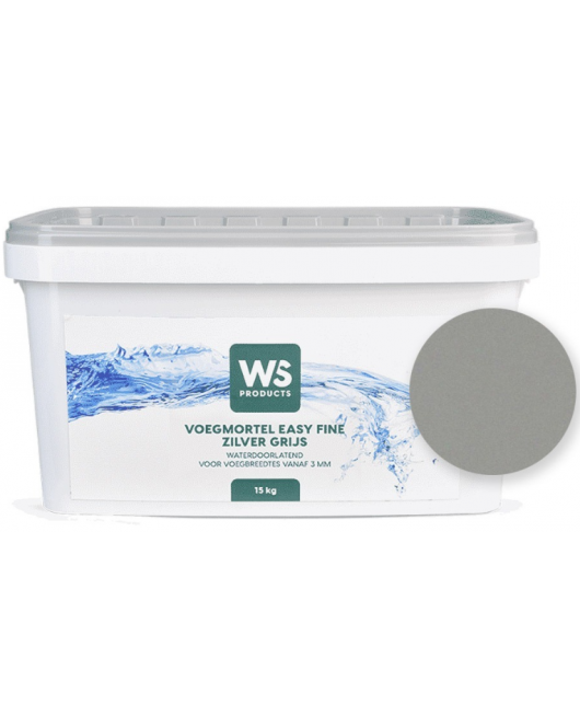 WS VOEGMORTEL EASY FINE SF ZILVER GRIJS 15 KG