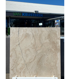 KERAMISCHE TEGEL LYON COGNAC 80X80X3CM