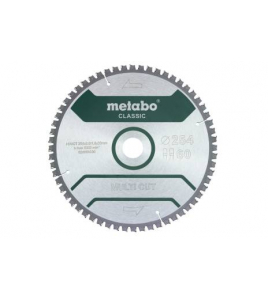 METABO CIRKELZAAGBLAD MULTI CUT CLASSIC 254X30 60 FZ/TZ 5&deg;NEG