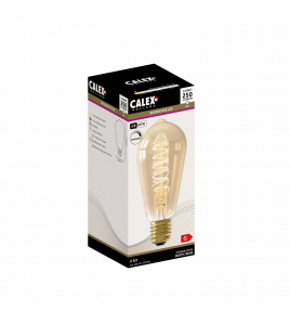 CALEX RUSTIEK ST64 GOUD FLEX FILAMENT 220-240V 5.5W 470LM 2100K E27 3-STEP DIMMING