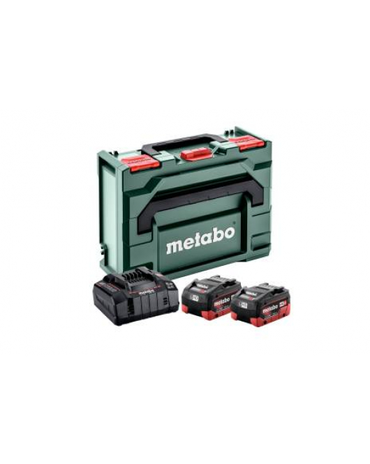 METABO BASIS-SET 18 VOLT: LIHD 2X 10.AH + ASC 145