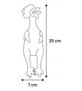LATEX KIP KLEIN 25CM