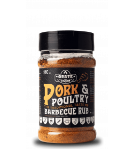 GRATE GOODS PORK &amp; POULTRY BARBECUE RUB - 180 GR