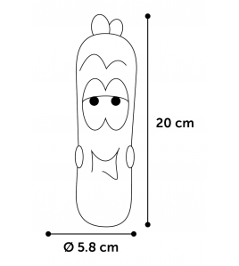 HS LATEX TIPSY WORST BRUIN 20CM