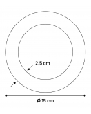 RUBBER RING ZWAAR 75% RUBBER 15CM