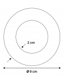 RUBBER RING 9CM ASS.