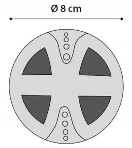 HS LOEKIE PUPPY TPR MET TENNISBAL BLAUW/GRIJS DIA.8CM