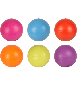 RUBBER BAL L 6CM ASS.