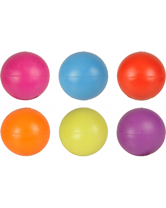 RUBBER BAL M 5CM ASS.