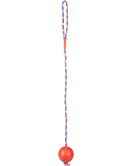 RUBBER BAL 6,3CM MET KOORD ASSORTIMENT