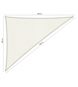 SCHADUWDOEK DRIEHOEK 90&deg; 3X4X5 M ARCTIC WHITE