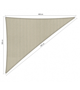 SCHADUWDOEK DRIEHOEK 90&deg; 3X4X5M SAHARA SAND
