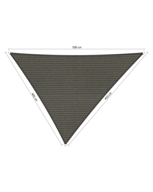 SCHADUWDOEK DRIEHOEK ONGELIJKZIJDIG 4X4,5X5M COOL GREY