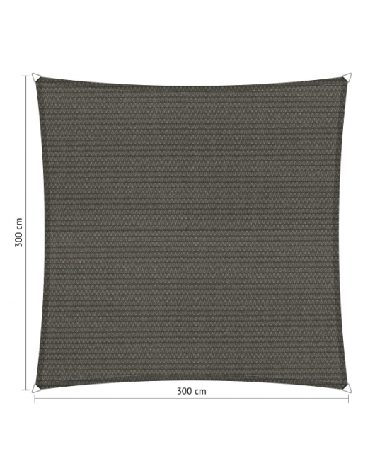 SCHADUWDOEK VIERKANT 3X3M COOL GREY