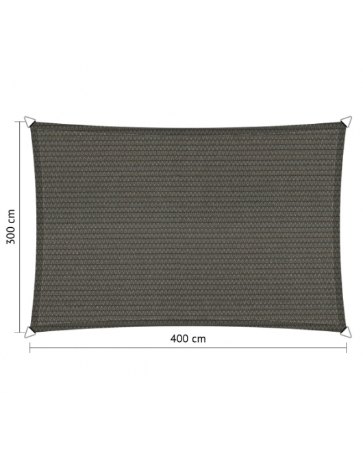 SCHADUWDOEK RECHTHOEK 3X4M COOL GREY