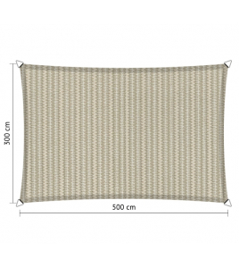 SCHADUWDOEK RECHTHOEK 3X5M SAHARA SAND