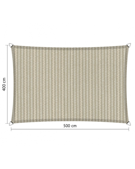 SCHADUWDOEK RECHTHOEK 4X5M SAHARA SAND