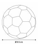 LATEX VOETBAL 9CM
