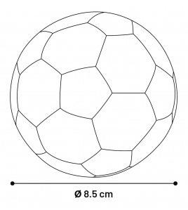 LATEX VOETBAL 9CM