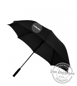 VIOS PARAPLU &#216; 130 CM, ZWART, INCLUSIEF 1 BEDRUKKING