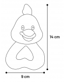 PLUCHE RINGEN PASTEL DIER 14CM ASS