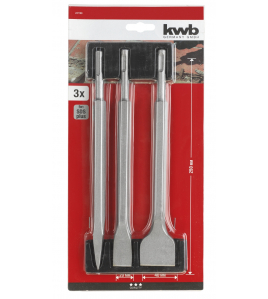 SDS BEITELSET 250 MM 3-DELIG