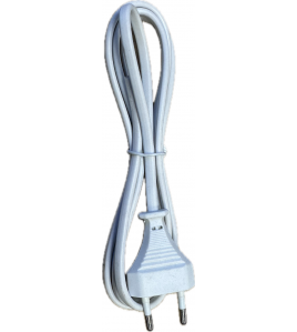 KABEL WIT 150CM MET EUROSTEKKER