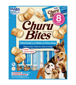 INABA DOG BITES WRAPS CHICKEN &amp; CHEESE 8 X 8X12 GR.